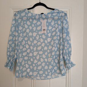 NWT French Connection Aimee Crepe Light Printed Top M